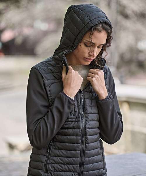 Women’s hooded crossover jacket (9629)